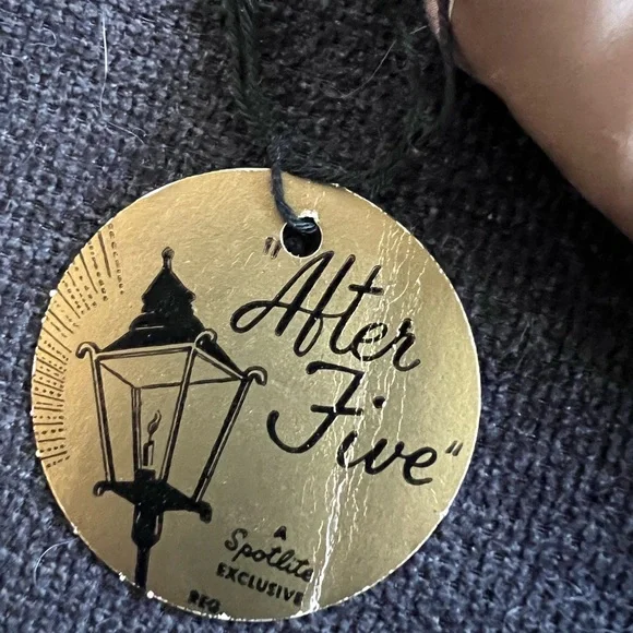 NWT 1950s vintage silk ‘After Five’ Lowy &Mund evening clutch purse w coin purse - Picture 9 of 9